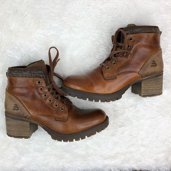 Bullboxer Block Heel Bella Bootie in Cognac sz 10 - Picture 6 of 14